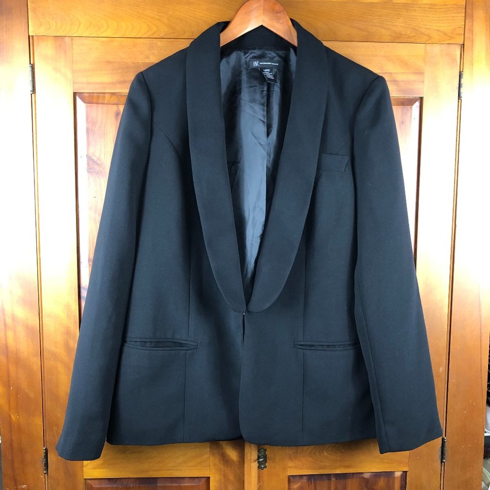 INC International Concepts Shawl Lapel Blazer/Jacket Quiet Luxury Y2K Office